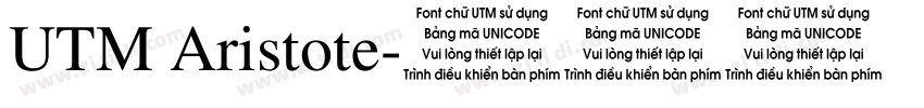 UTM Aristote字体转换